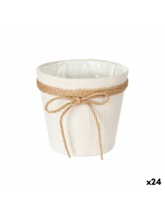 Blumentopf Braun Schnur Kunststoff 16 x 14,5 x 16 cm (24 Stück) | Tienda24 Tienda24.eu