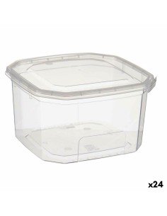 Viereckige Lunchbox mit Deckel La Mediterránea Alba Melamine 15,5 x 15,5 x 7,5 cm (12 Stück) | Tienda24 Tienda24.eu