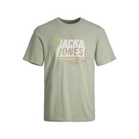 Maglia a Maniche Corte Uomo Jack & Jones JCOMAP SUMMER 12257908 Verde di Jack & Jones, Camicie e T-shirt sportive - Rif: S203...