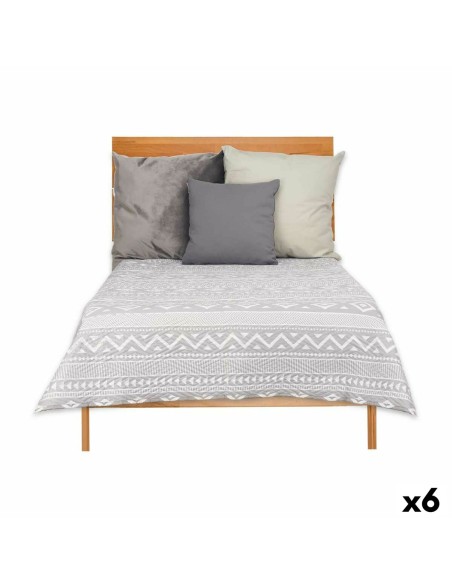 Couette réversible 240 x 260 cm Blanc Gris (6 Unités) | Tienda24 Tienda24.eu