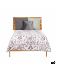 Colcha Reversible 240 x 260 cm Blanco Morado (6 Unidades) de Gift Decor, Mantas y colchas - Ref: S3626293, Precio: 91,10 €, D...