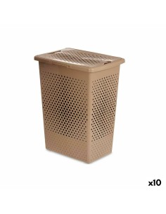 Korbsatz DKD Home Decor Polyester Weiß Bambus (40 x 30 x 46 cm) | Tienda24 Tienda24.eu