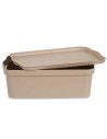 Storage Box with Lid Beige Plastic 14 L 29,5 x 14,5 x 45 cm (12 Units) | Tienda24 Tienda24.eu