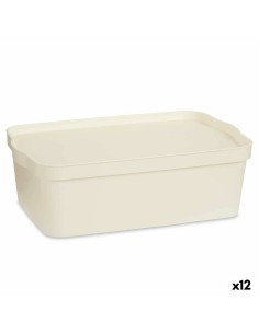 Boîte de rangement avec couvercle Dem Kira Transparent Plastique 10 L 40 x 28 x 13 cm (8 Unités) | Tienda24 Tienda24.eu