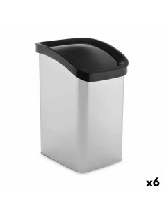 Pedal bin Grey Plastic 30 L (4 Units) | Tienda24 Tienda24.eu