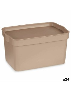 Jeu de Caisses de Rangement Empilables DKD Home Decor Vert Jaune Multicouleur Carton (37,5 x 37,5 x 18 cm) | Tienda24 Tienda24.eu