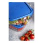 Boîte à lunch Borgonovo Igloo Bleu 22 x 22 x 9 cm 18,5 x 18,5 x 7,4 cm de Borgonovo, Stockage des aliments - Réf : S2203158, ...