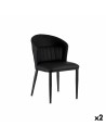 Sillón Redondo Negro Acero 51 x 83,5 x 54 cm (2 Unidades) | Tienda24 Tienda24.eu