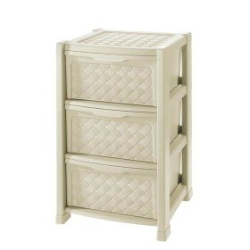 Chest of drawers Tontarelli Arianna 3 drawers White 38 x 38 x 60 cm by Tontarelli, Cupboards and shelving - Ref: S2203256, Pr...