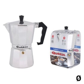 Cafetera Italiana Quttin Aluminio Acero Inoxidable de Quttin, Cafeteras italianas - Ref: S2203358, Precio: 8,66 €, Descuento: %