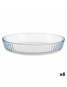 Baking tray Transparent Borosilicate Glass 25,5 x 4,5 x 25,5 cm (6 Units) | Tienda24 Tienda24.eu