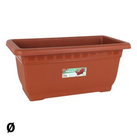 Jardinière auto-arrosante Stefanplast Gaia Marron Plastique 13,3 x 12,3 x 29,3 cm (12 Unités) | Tienda24 - Global Online Shop Tienda24.eu