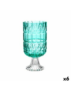 Vase Home ESPRIT Weiß Braun grün Steingut Pflanzenblatt 13 x 13 x 35 cm | Tienda24 Tienda24.eu