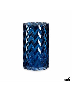 Vase DKD Home Decor Crystal Aluminium Multicolour 15 x 15 x 52 cm Modern | Tienda24 Tienda24.eu