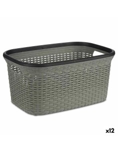 Cesto da Roupa Bege Plástico 50 L 44 x 56 x 41 cm (12 Unidades) | Tienda24 Tienda24.eu