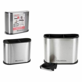 Pot pour ustensiles de cuisine Quttin 143615 Acier inoxydable 18 x 10,4 x 23 cm de Quttin, Étagères et supports - Réf : S2205...