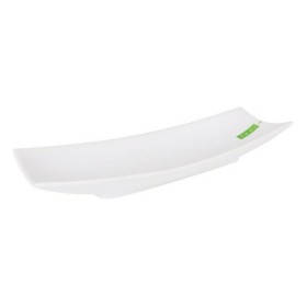 Flacher Teller Bidasoa Fosil Weiß aus Keramik karriert 21,1 x 20,3 x 2,3 cm (9 Stück) | Tienda24 - Global Online Shop Tienda24.eu