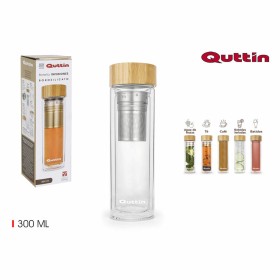 Bottiglia Quttin Vetro Vetro Borosilicato (300 ml) di Quttin, Borracce - Rif: S2207117, Prezzo: 3,18 €, Sconto: %