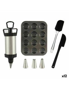 Conjunto de Formas para Pastelaria Quttin Aço inoxidável Prateado Redondo 3 Peças (24 Unidades) | Tienda24 Tienda24.eu