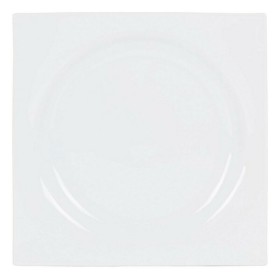 Flat plate Zen Porcelain White (27 x 27 x 3 cm) by Inde, Plates and dishes - Ref: S2208522, Price: 3,12 €, Discount: %