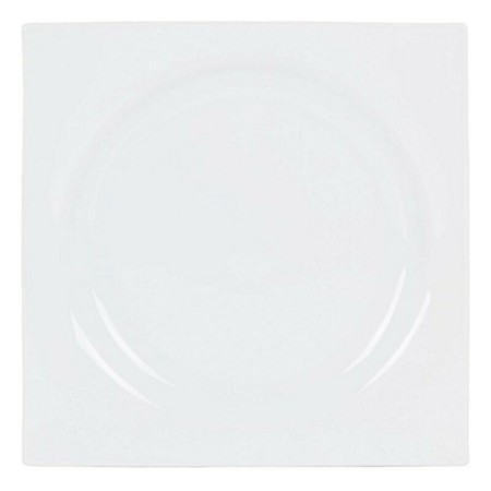 Plato Llano Zen Porcelana Blanco (27 x 27 x 3 cm) de Inde, Platos y fuentes - Ref: S2208522, Precio: 3,12 €, Descuento: %