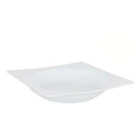 Plato Hondo Zen Porcelana Blanco (20 x 20 x 3,5 cm) de Inde, Platos y fuentes - Ref: S2208523, Precio: 2,24 €, Descuento: %