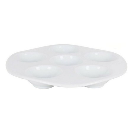 Bol para Aperitivos Inde 729c3 Blanco Porcelana 6 Compartimentos de Inde, Platos y fuentes - Ref: S2208529, Precio: 4,03 €, D...