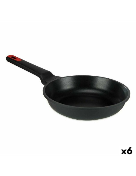 Frigideira Ø 26 cm Preto Alumínio (6 Unidades) | Tienda24 Tienda24.eu