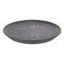 Assiette plate Stoneware Lotus Porcelaine Noir (ø 23 x 2,5 cm) | Tienda24 - Global Online Shop Tienda24.eu