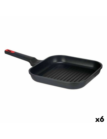 Padella griglia strisce 28 x 28 cm Alluminio (6 Unità) da Kinvara, Padelle grill - Ref: S3626616, Precio: €127.00, Descuento: %