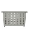 Cesta Multiusos Con ruedas Gris Plástico 17,5 x 26 x 46 cm (12 Unidades) | Tienda24 Tienda24.eu