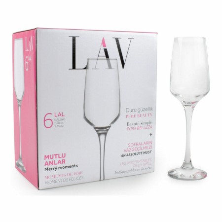 Set of cups LAV Lal (6 Units) (6 pcs) by LAV, Champagne flute - Ref: S2209258, Price: 10,64 €, Discount: %