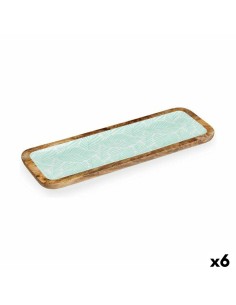 Vide-poches DKD Home Decor Bleu Bleu ciel Rose clair Résine 23 x 14,3 x 23 cm (2 Unités) | Tienda24 Tienda24.eu