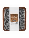 Tischdekoration Ethnisch 25 x 25 cm Weiß Braun Schwarz Harz Mango-Holz (6 Stück) | Tienda24 Tienda24.eu