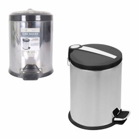 Waste bin Confortime Silver 5 L (20 x 20 x 27,5 cm) by Confortime, Bathroom Bins - Ref: S2209749, Price: 10,39 €, Discount: %