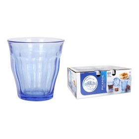 Set of glasses Duralex Picardie Crystal Blue 250 ml (6 Units) by Duralex, Tumblers - Ref: S2209979, Price: 9,23 €, Discount: %