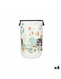 Cesto para la Ropa Sucia Tontarelli Laundry Con Tapa 45 L Blanco 41 x 33,2 x 54,5 cm (12 Unidades) | Tienda24 Tienda24.eu