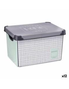 Boîte de rangement avec couvercle Evolution Transparent 39 x 29 x 20,5 cm (6 Unités) (39 x 29 x 20,5 cm) | Tienda24 Tienda24.eu