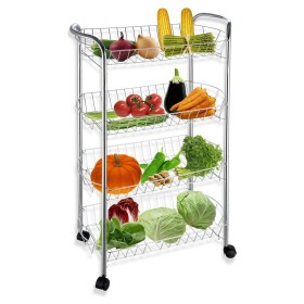 Carrello per Verdure Confortime 4 Mensole (51 x 27 x 84 cm) di Confortime, Ripiani e supporti - Rif: S2210167, Prezzo: 22,78 ...