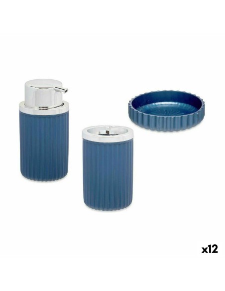 Bath Set Blue Plastic (12 Units) | Tienda24 Tienda24.eu