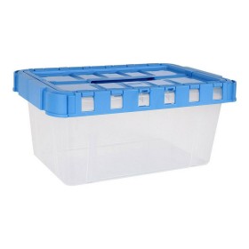 Storage Box with Lid Double Transparent Anthracite (5 L) by BigBuy Home, Storage boxes and chests - Ref: S2210528, Price: 1,9...