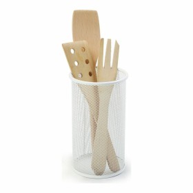 Pot pour ustensiles de cuisine Confortime Métal Blanc (12 x 20 cm) de Confortime, Étagères et supports - Réf : S2211183, Prix...