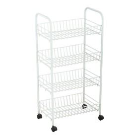 Carrito Verdulero Confortime Metal Blanco (36 x 26,5 x 86 cm) de Confortime, Estantes y soportes - Ref: S2211462, Precio: 15,...