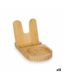 Porta Utensílios de Cozinha Natural Bambu 12,7 x 20,5 x 3,5 cm (12 Unidades) | Tienda24 Tienda24.eu