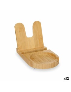 Supporto per Utensili da Cucina Naturale Bambù 12,7 x 20,5 x 3,5 cm (12 Unità) da Kinvara, Ripiani e supporti - Ref: S3626764...