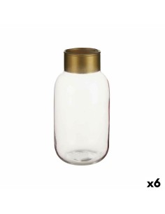 Vaso Alexandra House Living Transparente Prateado Vidro 21 x 60 x 21 cm | Tienda24 Tienda24.eu