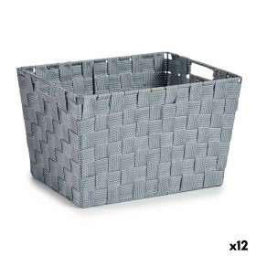 Cesto para la Ropa Gris Tela 10 L 25 x 20,5 x 35 cm (12