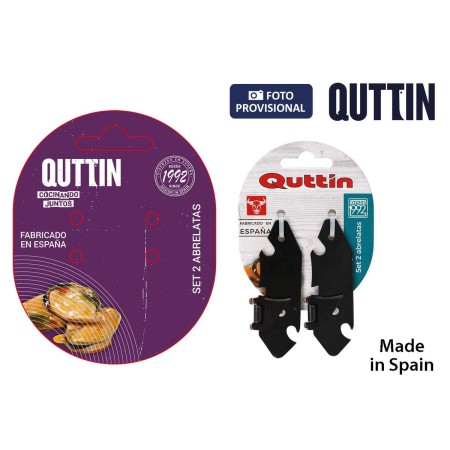 Abrelatas Quttin Quttin 8 x 3 cm (2 Unidades) de Quttin, Abrelatas manuales - Ref: S2212345, Precio: 0,90 €, Descuento: %