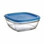 Boîte à lunch hermétique Duralex Freshbox Bleu Carré (2 L) (20 x 20 x 8 cm) de Duralex, Stockage des aliments - Réf : S221249...