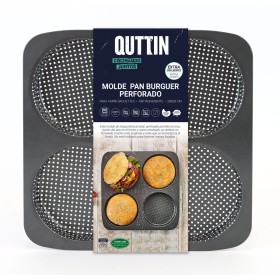 Moule façonné Quttin Burguer 28 x 28 x 2,5 cm de Quttin, Moules à pain - Réf : S2212812, Prix : 8,70 €, Remise : %